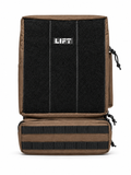 The LIFT Hades Pro 45L Backpack in Sandbag Brown