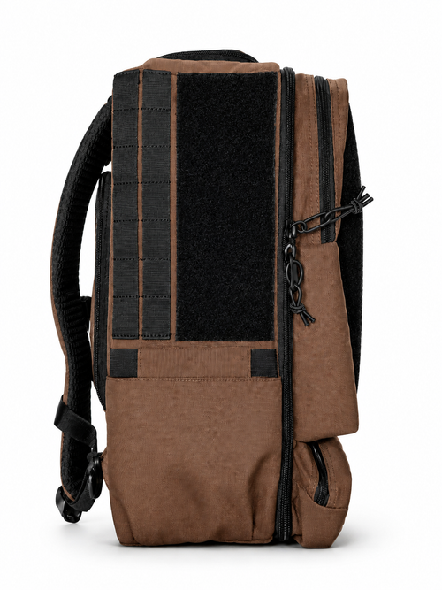 The LIFT Hades Pro 45L Backpack in Sandbag Brown